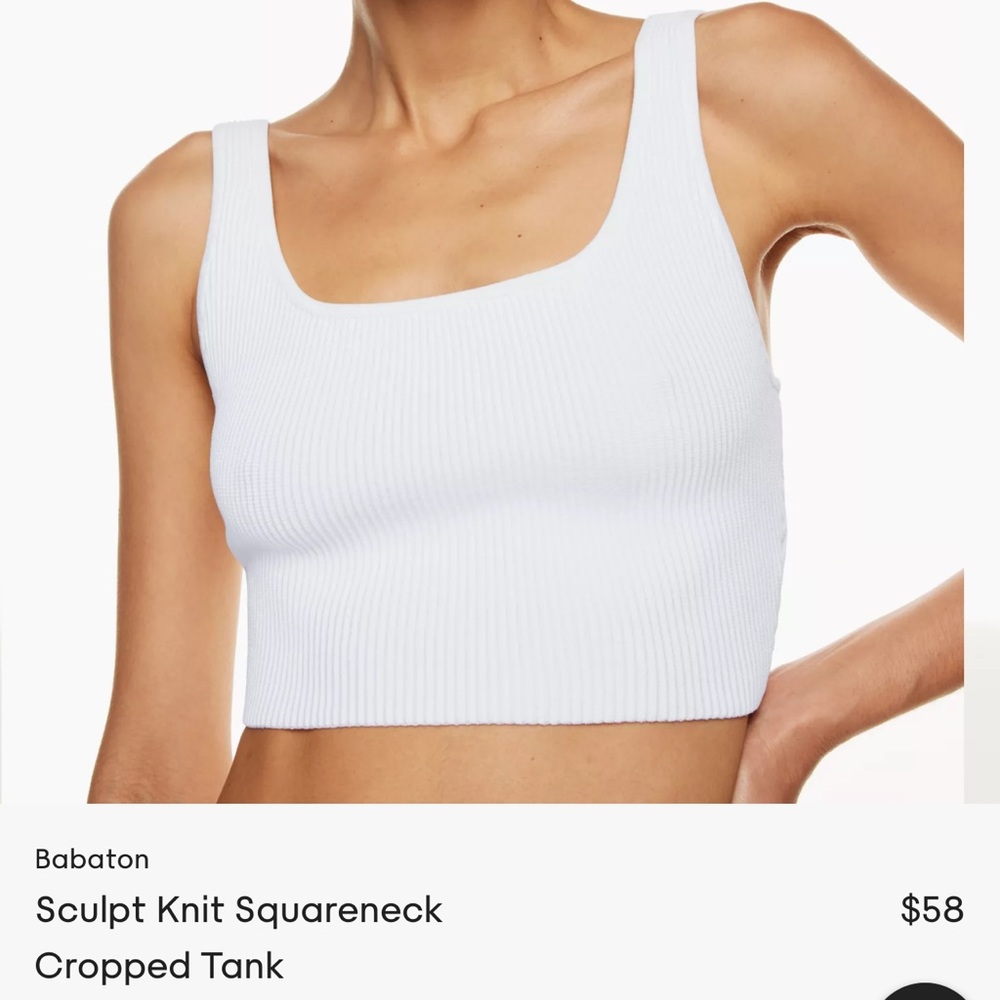 Babaton Sculpt Knit Square Neck Tank